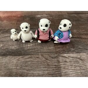 Li'l Woodzeez Woofwinkle Puppy Dog Family Dalmatian Figure Mom Dad Kids Lot Set